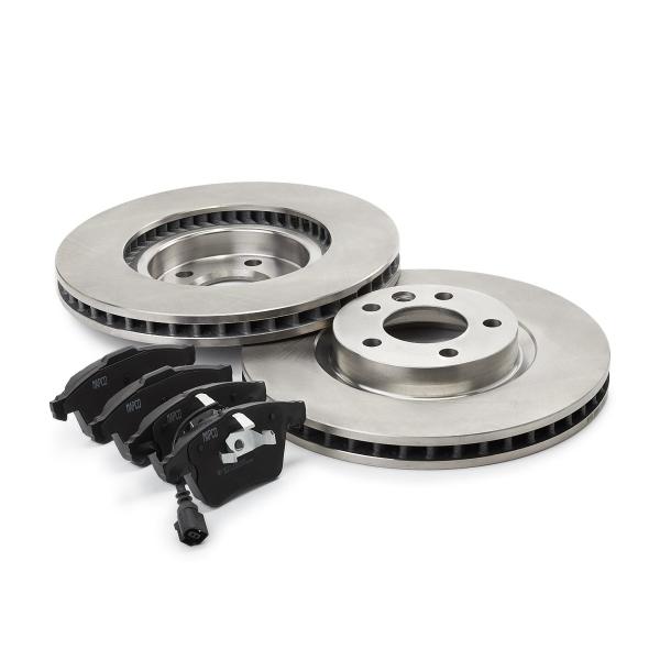 Brake disc set with brake pads - front (47777), VW Bus T5